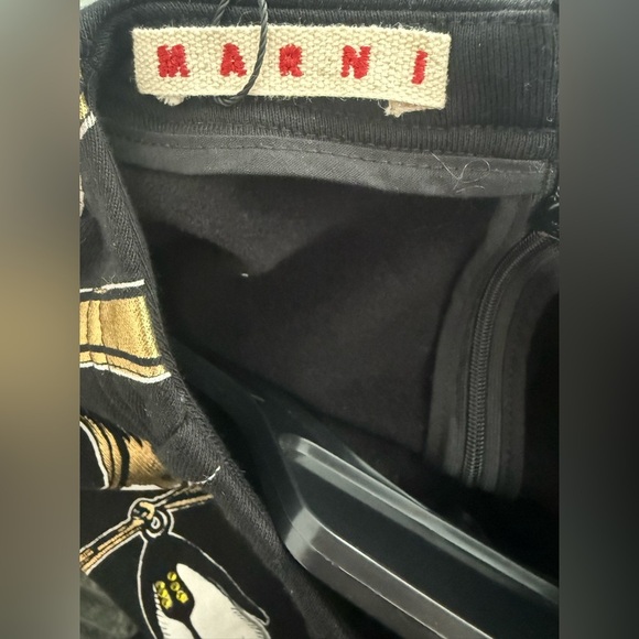 Marni Black Dress with Gold and Multicolor Accents - Picture 4 of 4